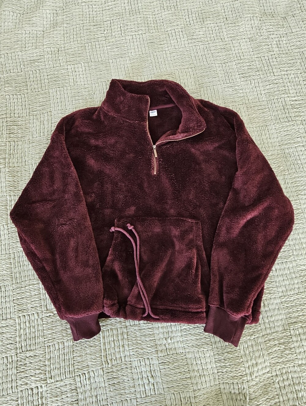 Burgundy Quarter-zip Sweatshirt